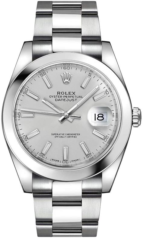 silver watches rolex